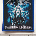 Anthrax - Patch - Anthrax   breathing lightning  patch  a26 blue border