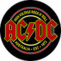 AC/DC - Patch - AC/DC   high voltage rock n' roll round backpatch bp1017