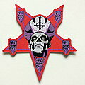 Ghost - Patch - Ghost  shaped Papa Emeritus  patch g30 ltd edition red border