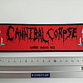 Cannibal Corpse - Patch - Cannibal Corpse strip ptach c111 hammer smashed face  5 x 19 cm