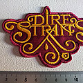 Dire Straits - Patch - Dire Straits shaped patch d224---  7.5 x 10.5 cm