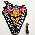 Venom - Patch - Venom shaped  embroidered black metal backpatch  21 x 30 cm