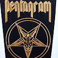 Pentagram - Patch - Pentagram Relentless backpatch gold logo bp373 new 32x28x23 cm patch