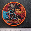Iron Maiden - Patch - Iron Maiden Virtual XI circle patch 266  orange border gold version