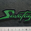 Savatage - Patch - Savatage shaped green logo patch s432