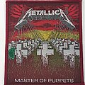 Metallica - Patch - Metallica  1988 master of puppets patch 186 with burgundy/ dark red border