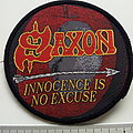 Saxon - Patch - Saxon   80's patch 2 innocence is no excuse