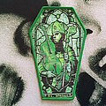 Type O Negative - Patch - Type O Negative St. Peter coffin patch  t167 -8.5 x13 cm  green border