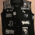 Blasphemy - Battle Jacket - Black and white vest