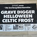 Grave Digger - Other Collectable - Celtic Frost/Grave Digger/Helloween tourposter 1986