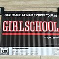 Girlschool - Other Collectable - Girlschool Nightmare at Maple Croff Tour 1986 Poster