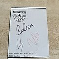 Holy Moses - Other Collectable - Holy Moses autographs 1987