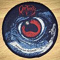 Obituary - Patch - Vintage Obituary Cause Of Death Woven Circle Patch