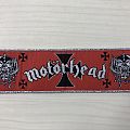 Motörhead - Patch - Motörhead-Iron cross strip patch