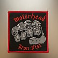 Motörhead - Patch - Motörhead iron fist red border