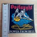 Onslaught - Patch - onslaught - rubber - patch - power from hell