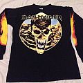 Iron Maiden - TShirt or Longsleeve - Iron Maiden fear of the dark vampire head and flame sleeves