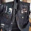 Amebix - Battle Jacket - Old painted and patched denim and leather vest