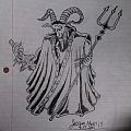 Beherit - Other Collectable - Beherit Goat dude Drawing