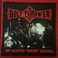 Bolt Thrower - Patch - Bolt Thrower - Martin "Kiddie" Kearns tribute patch