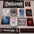 Bathory - Patch - Bathory Hellhammer Shields & Conqueror Official Leather BP + Others 4...