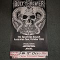 Bolt Thrower - Other Collectable - Bolt thrower Australian tour poster