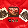 Wolfsbane - Other Collectable - Wolfsbane beer mats, badges and guitar pick