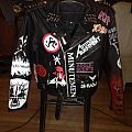 Black Flag - Battle Jacket - hand painted leather #2