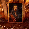 Albrecht Dürer - Patch - Albrecht Dürer - Selbstbildnis im Pelzrock (1500) woven Patch by Iron and Ash