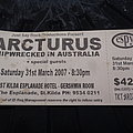 Arcturus - Other Collectable - Arcturus - concert ticket 2007