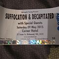 Decapitated - Other Collectable - Decapitated and Suffocation Australian tour ticket