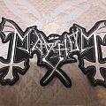 Mayhem - Patch - Mayhem back Shaped logo patch