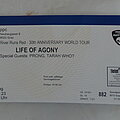 Life Of Agony - Other Collectable - Life of Agony - RRR 30 years Anniversary tour - Ticket