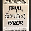 Anvil - Other Collectable - Anvil Sacrifice Razor flyer