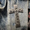 Black Sabbath - Pin / Badge - Vtg Black Sabbath “Cross badge”