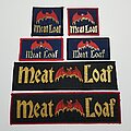 Meat Loaf - Patch - Vtg Meat Loaf "Bat Logos" Set