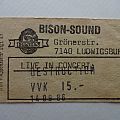 Destruction - Other Collectable - Destruction old Ticket 1986 Rockfabrik Ludwigsburg