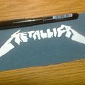 Metallica - Patch - d.i.y. hand painted metallica patch