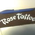 Rose Tattoo - Patch - d.i.y. hand painted rose tattoo patch