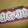 AC/DC - Patch - d.i.y. hand painted ac/dc patch