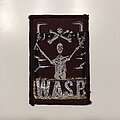 W.A.S.P. - Patch - W.A.S.P. - W.A.S.P. (Winged Assassins) patch (burgundy border)