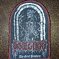 Dissection - Patch - Dissection 'The Grief Prophecy' woven patch (2) red glitter border