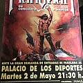 Manowar - Other Collectable - Manowar Kings of Metal concert spanish  tour  poster 1989 street advertisement...