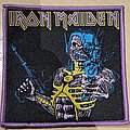 Iron Maiden - Patch - Iron Maiden - Somewhere Back In Time patch (Pink Border)