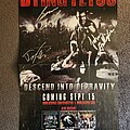 Dying Fetus - Other Collectable - Dying Fetus Descend Into Depravity Promo Poster Signed