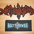 Sarcofago - Patch - Stars and Stripes uuh, stripes and shapes! Sarcofago und Bolt Thrower