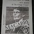 Macabre - Other Collectable - Macabre flyer