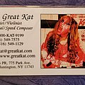 The Great Kat - Other Collectable - Great Kat business card