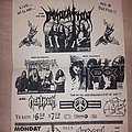 Immolation - Other Collectable - Immolation flyer