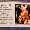 The Great Kat - Other Collectable - Great Kat business card